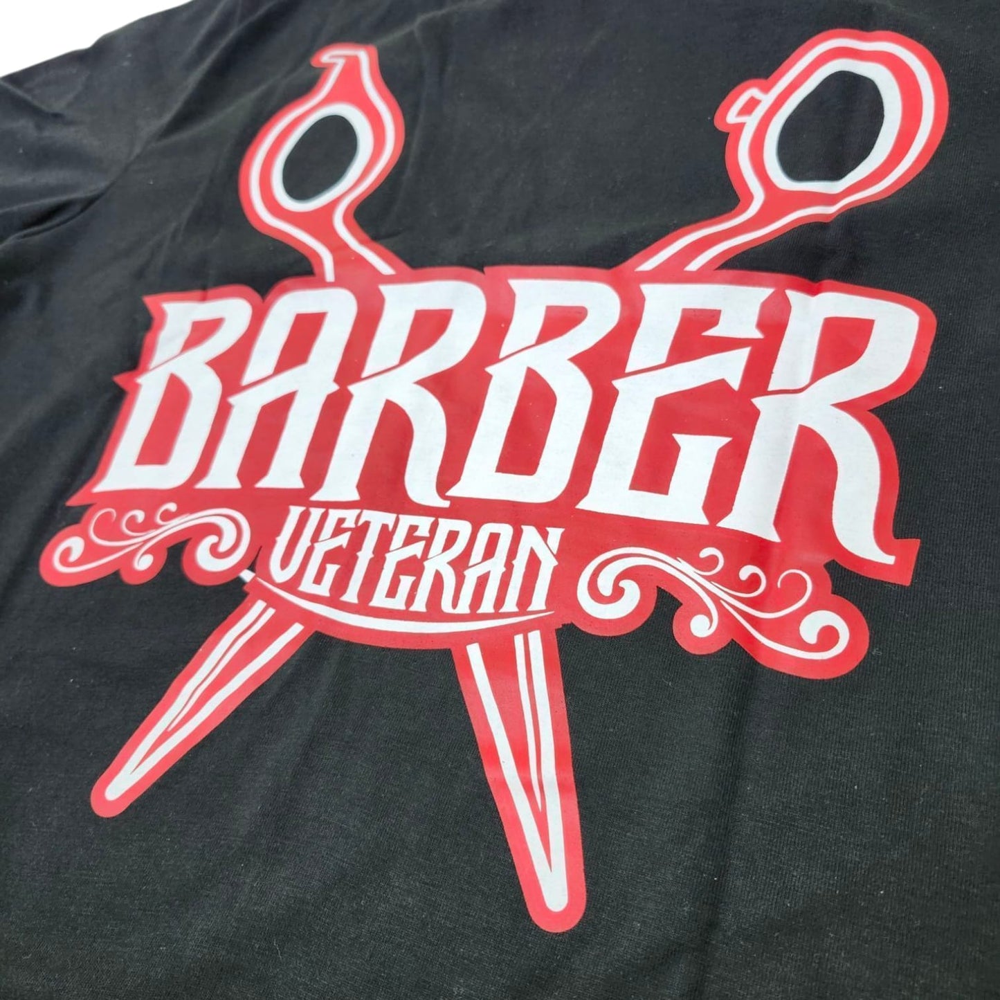 Whylie "Barber Veteran" Graphic Back Tee