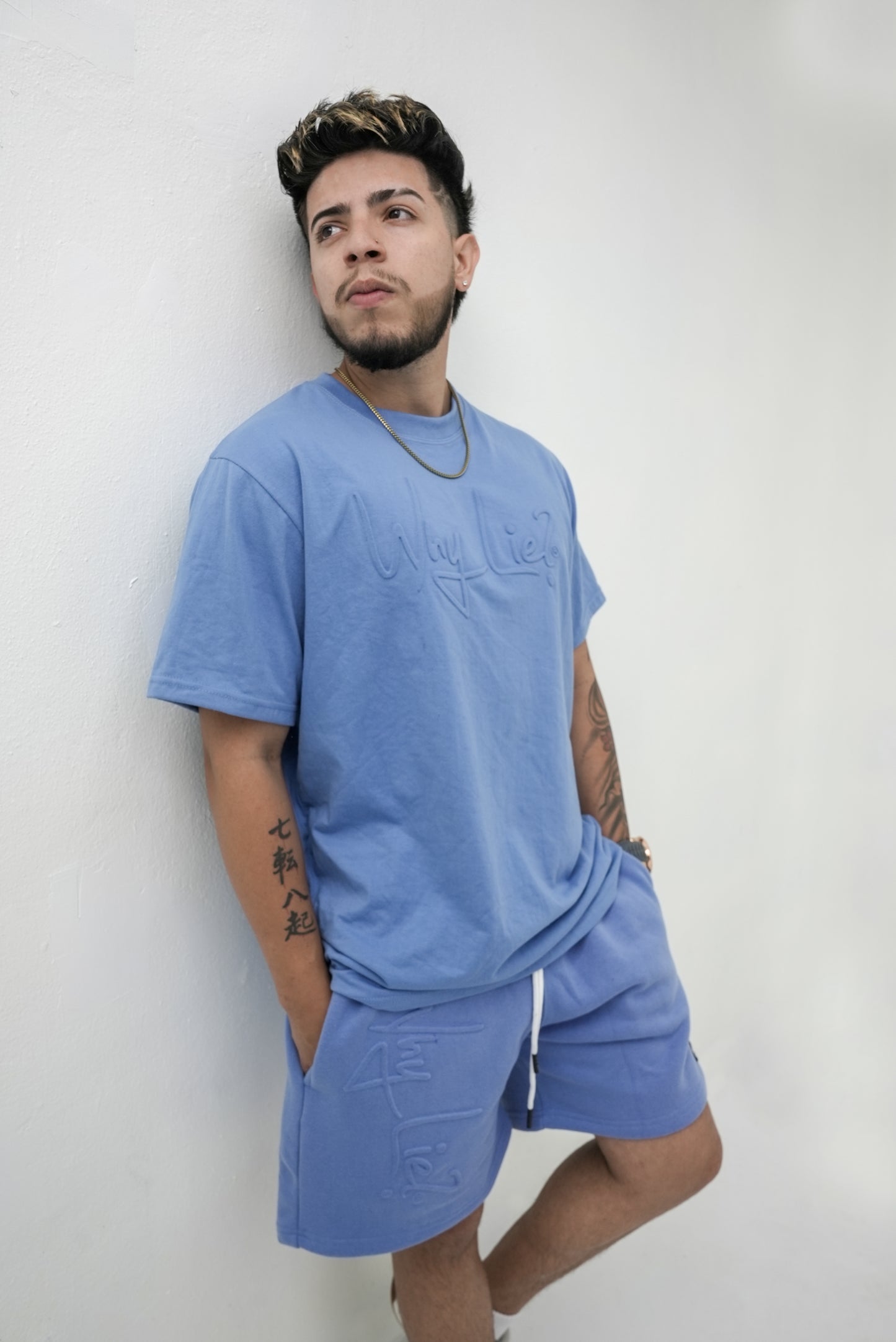 3D Embossed Set Baby Blue