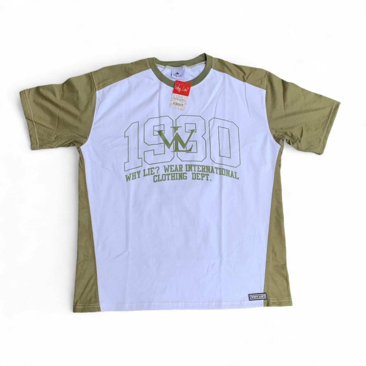 1980 Shirt (White/Olive)