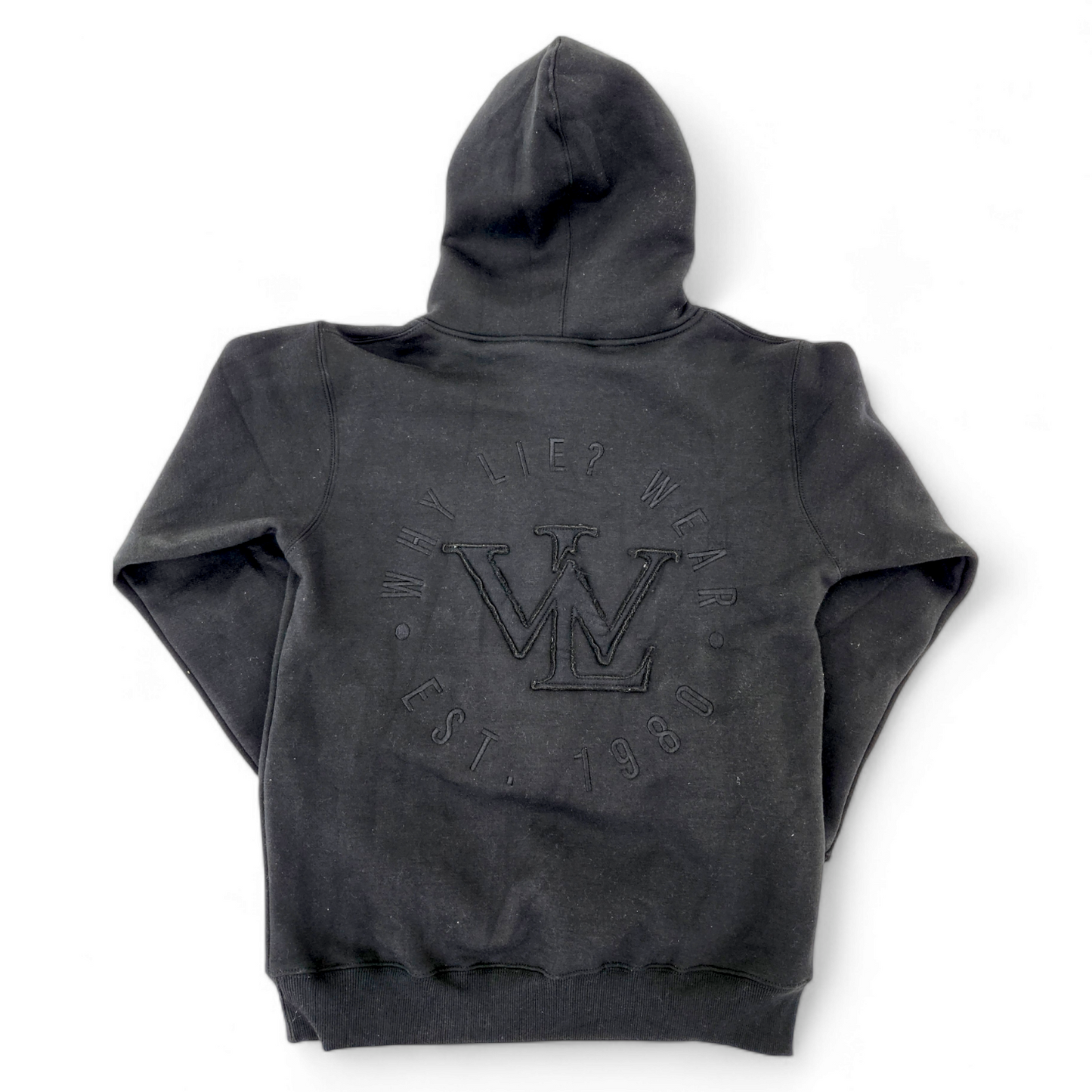 Black Sweatsuit w/Black Distress Logos