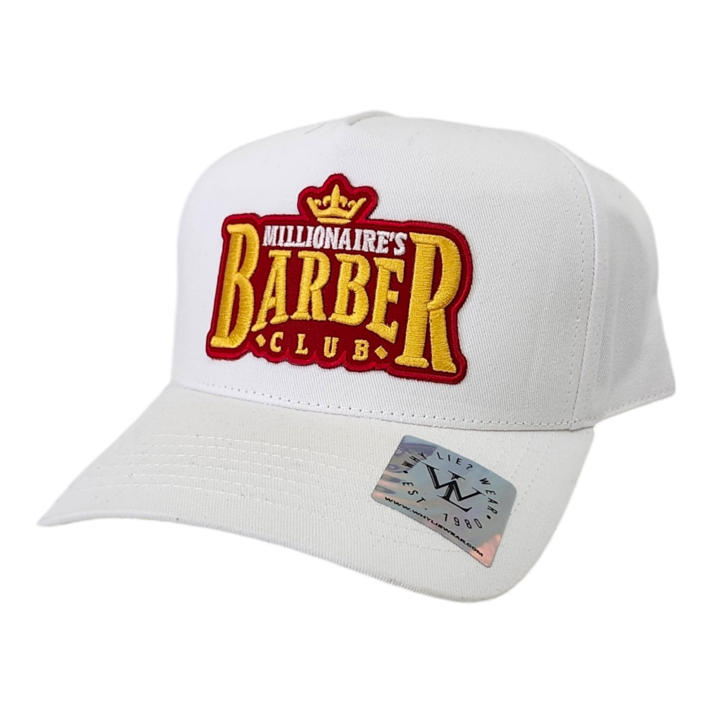 Millionaires Barber Club White/Red 5 Panel Hat