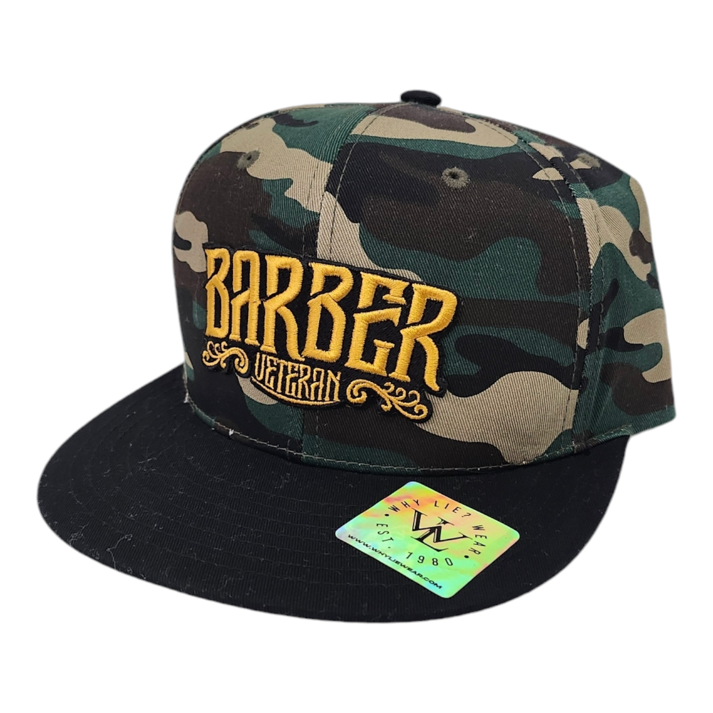 Barber Veteran Snapback Army/Gold