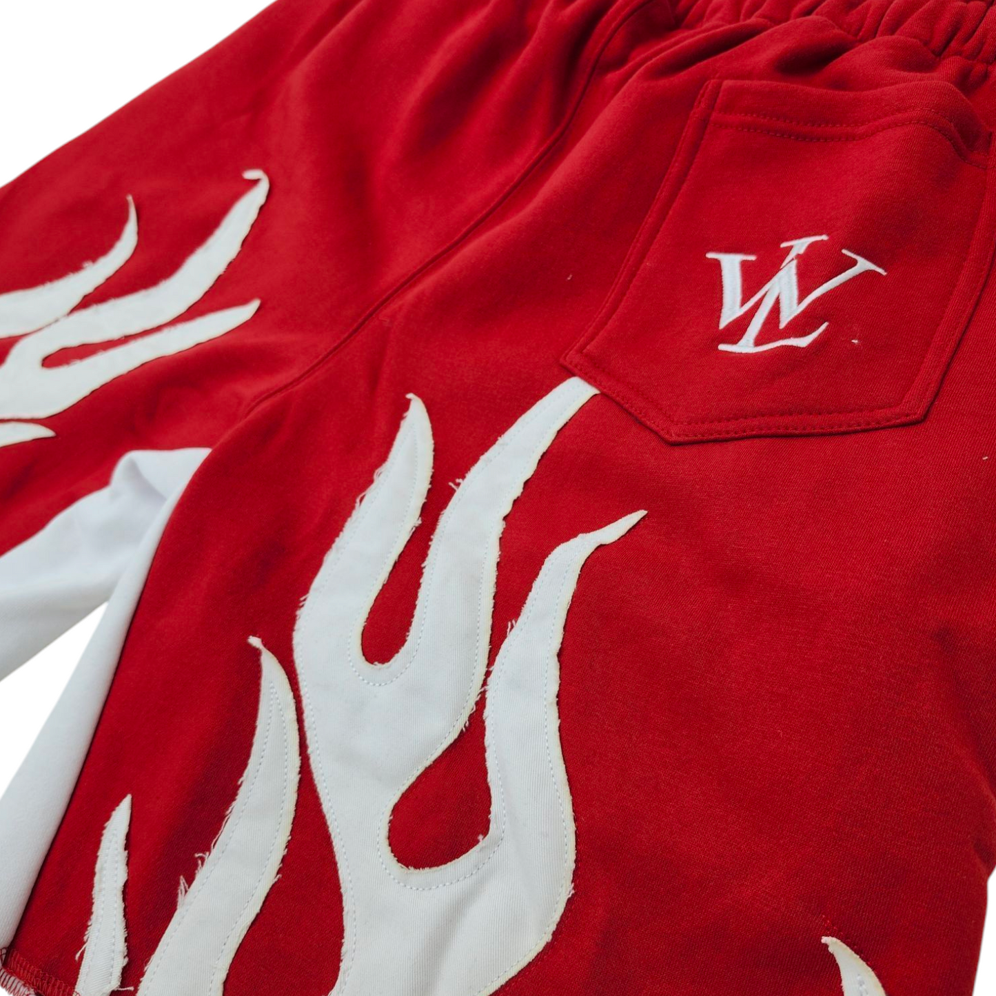 FIRE Shorts π₯ Red/Wht