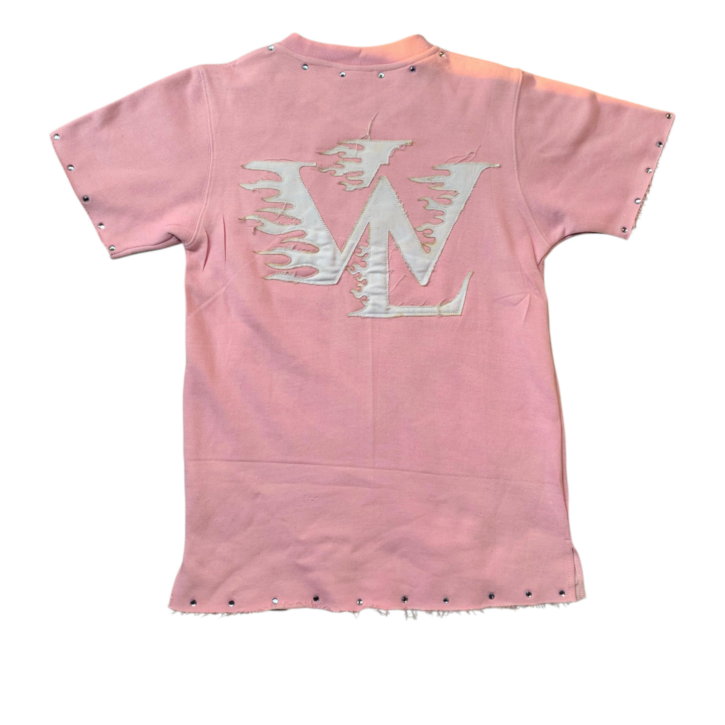 FIRE Short Set (PINK/Wht)
