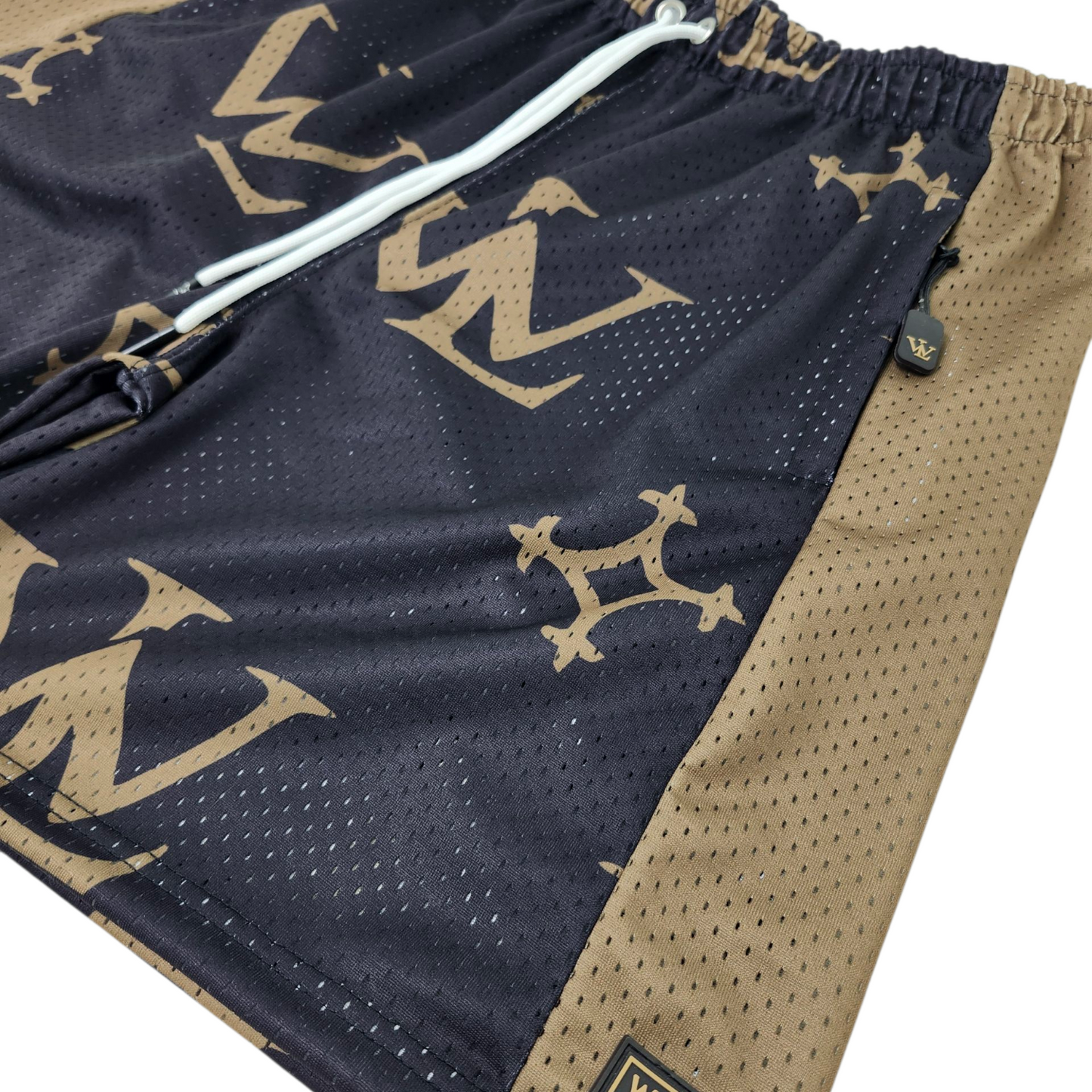 Merch Short Dark Brown/Tan