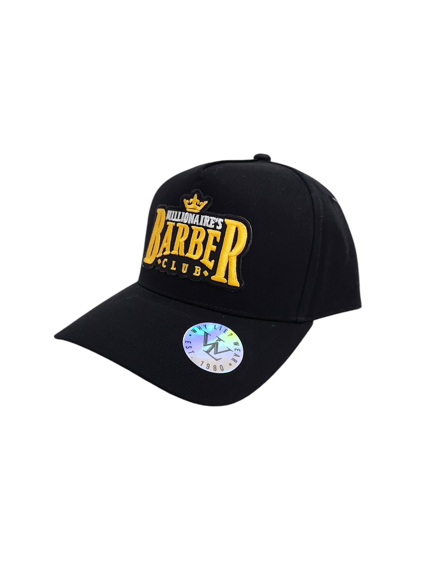 Millionaires Barber Club 5 Panel Hat /Black