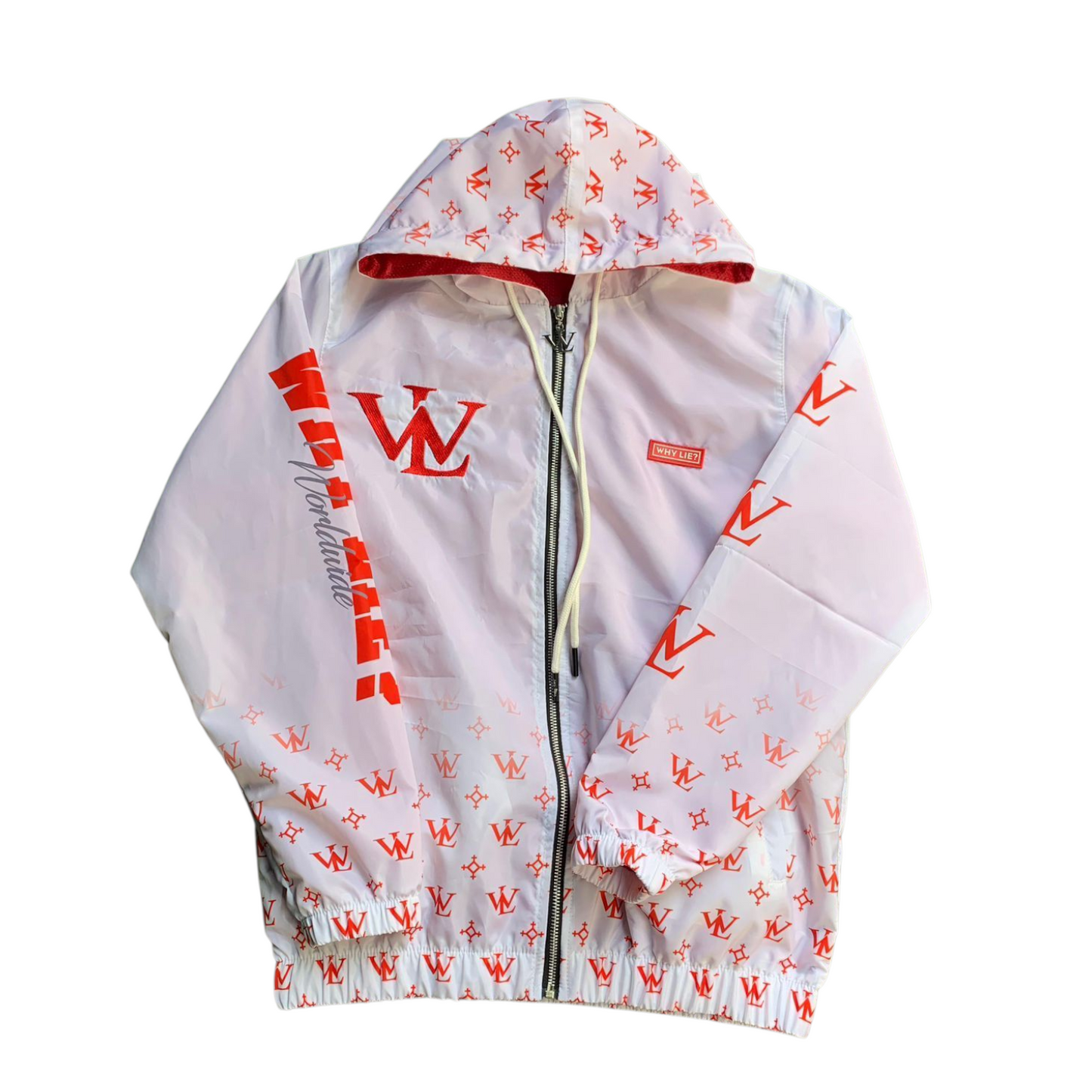 Windbreaker White/red