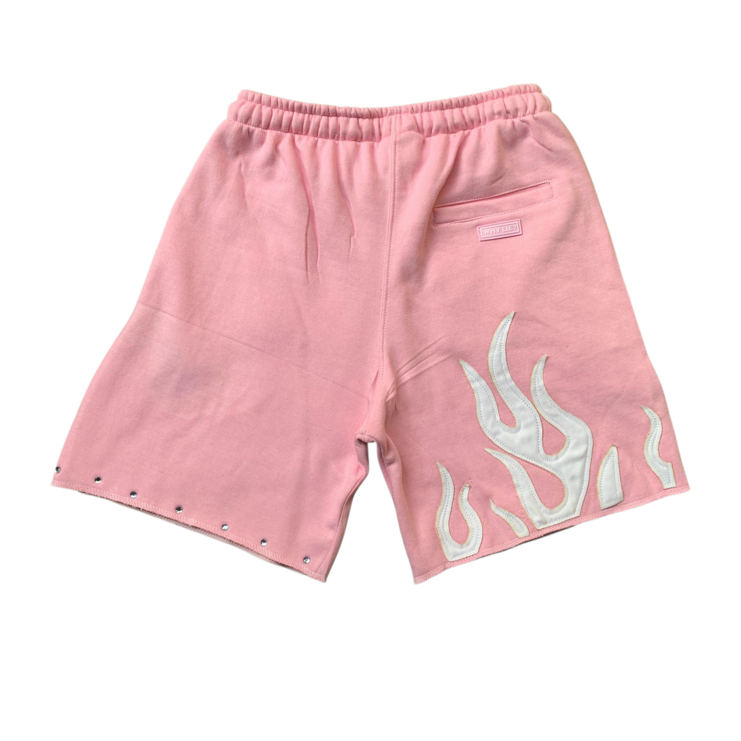 FIRE Short Set (PINK/Wht)