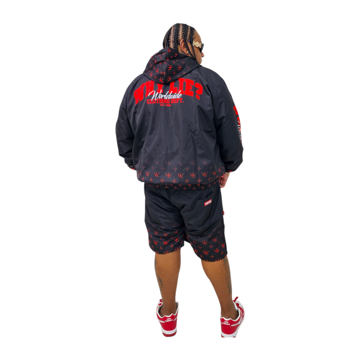 Windbreaker Black/red
