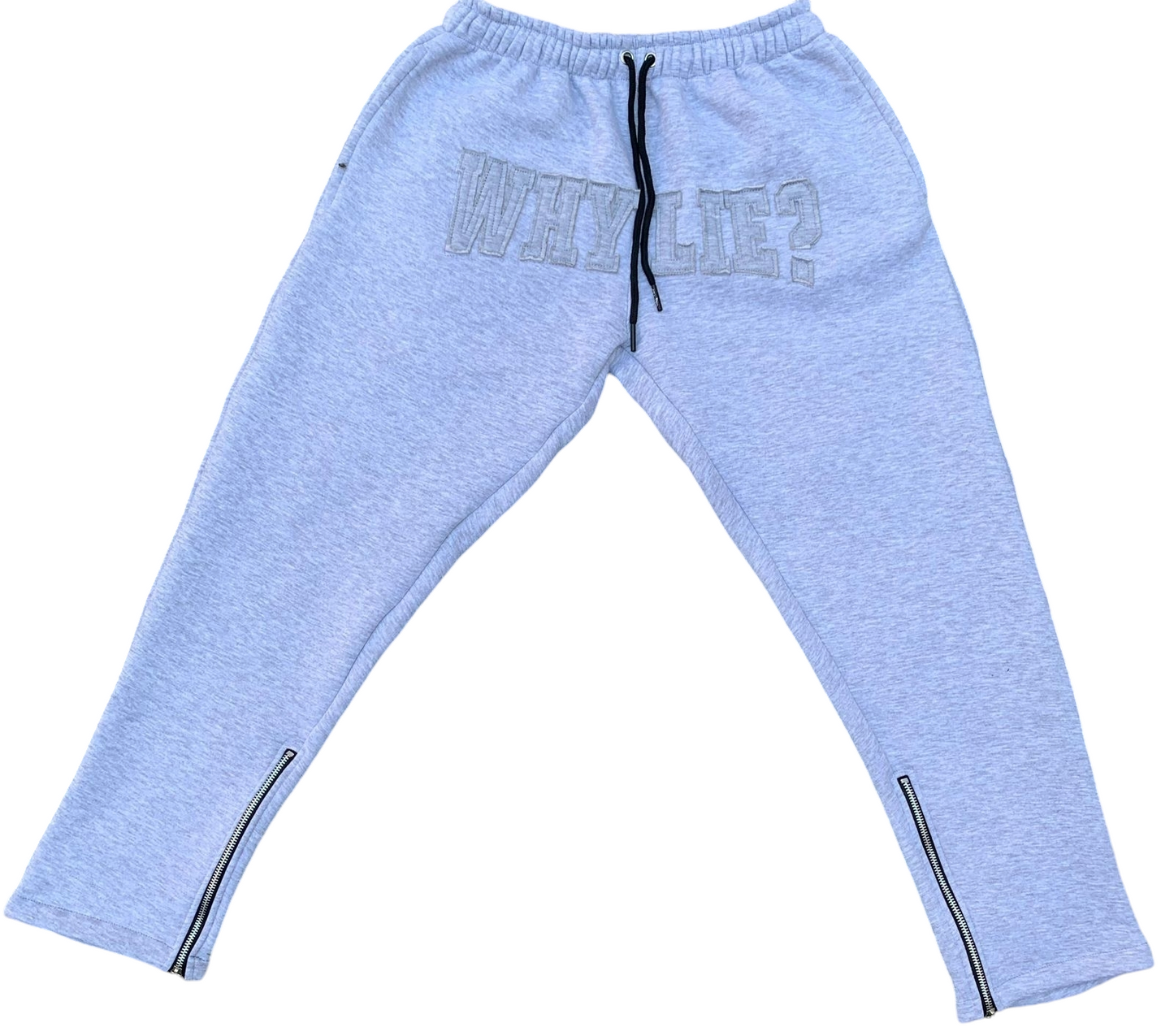 Grey Sweatsuit w/Grey Distress Logos