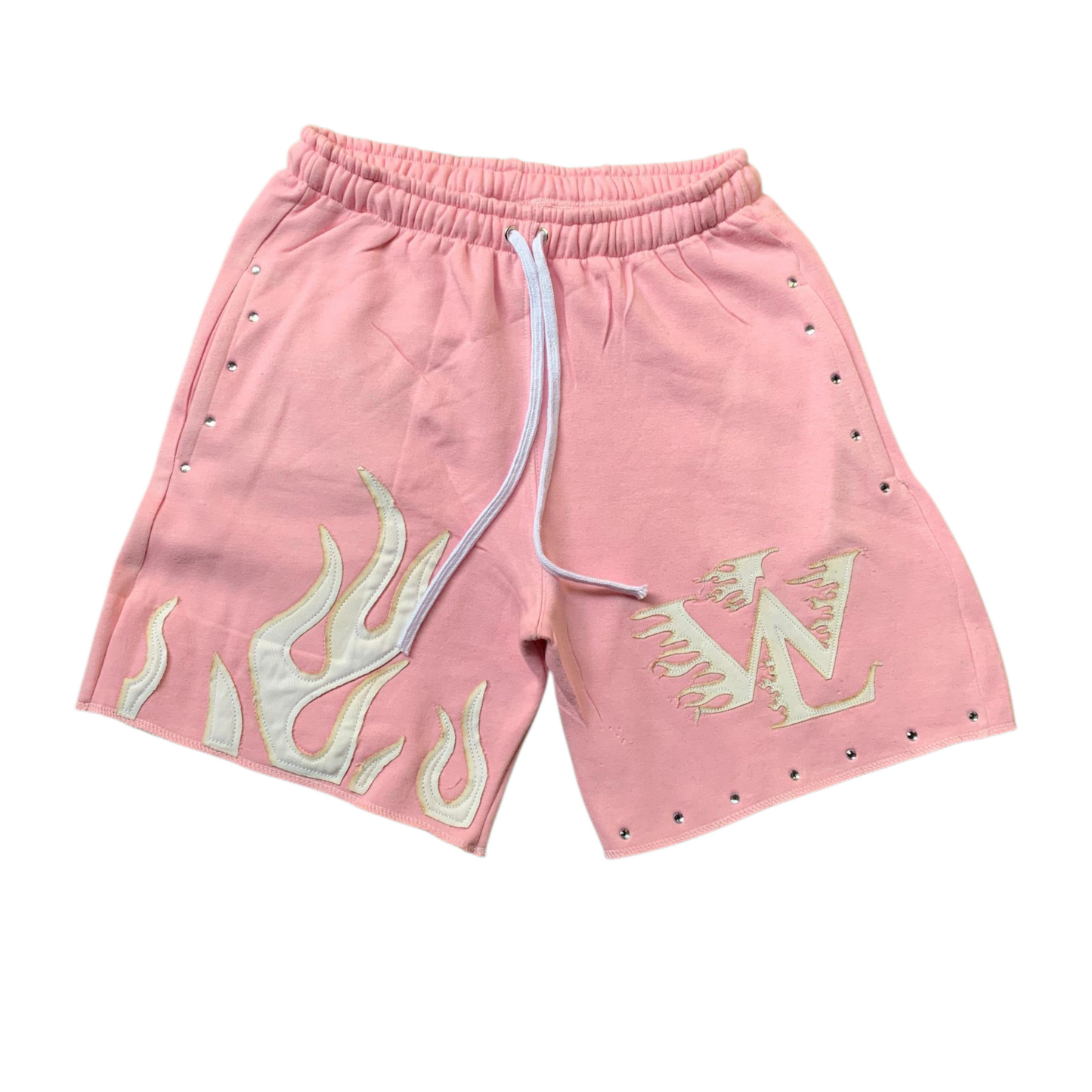 FIRE Short Set (PINK/Wht)
