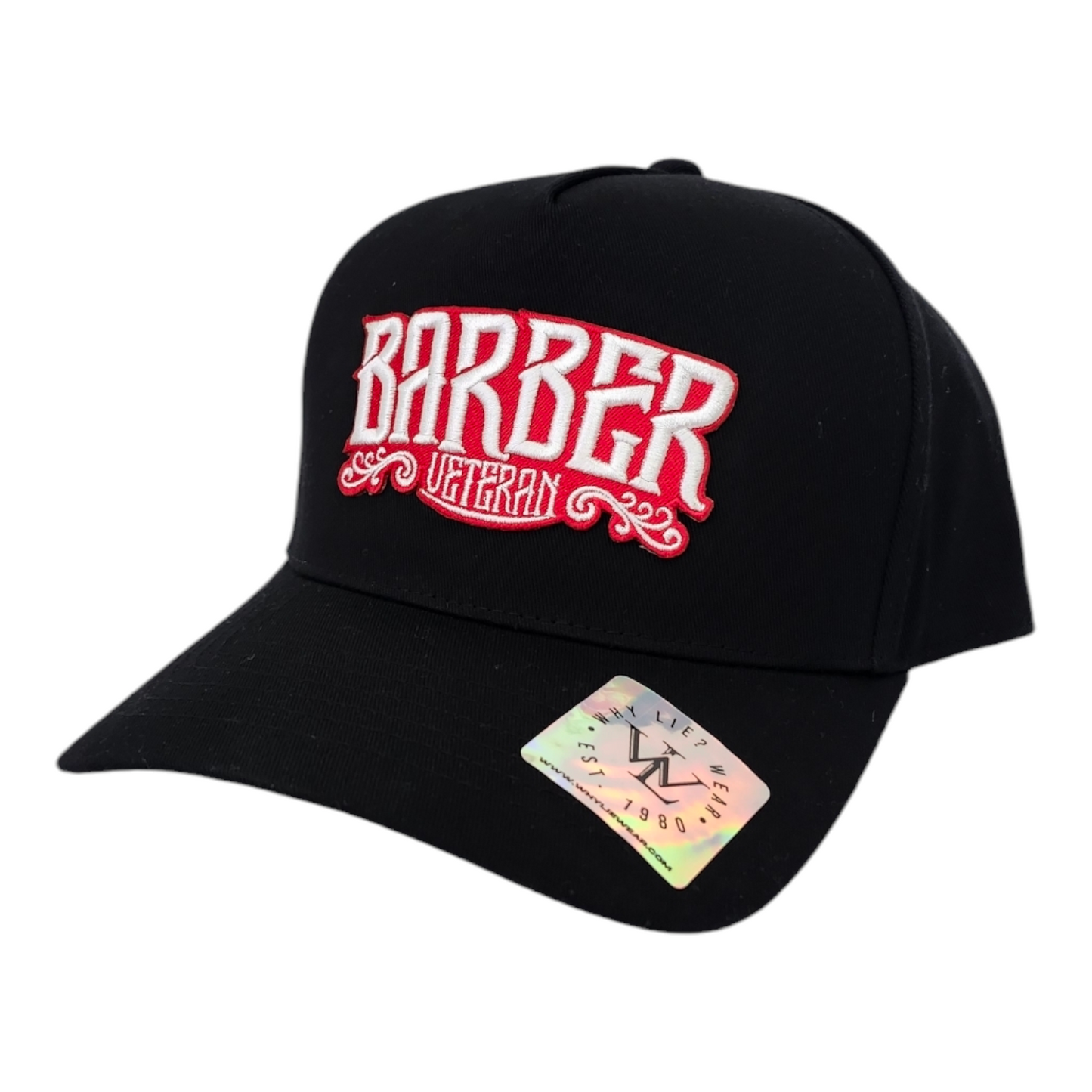 Barber Veteran 5 Panel Black/White/Red