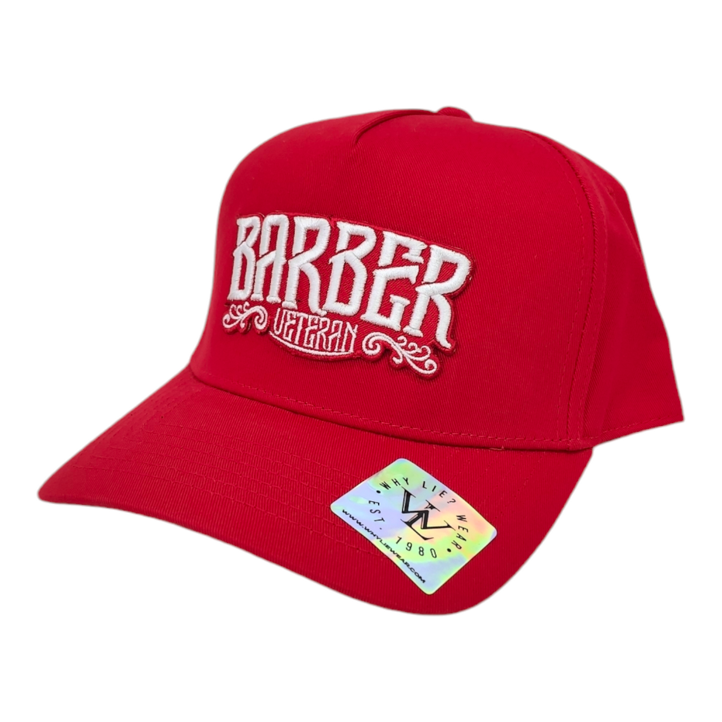 Barber Veteran 5 Panel Red/White