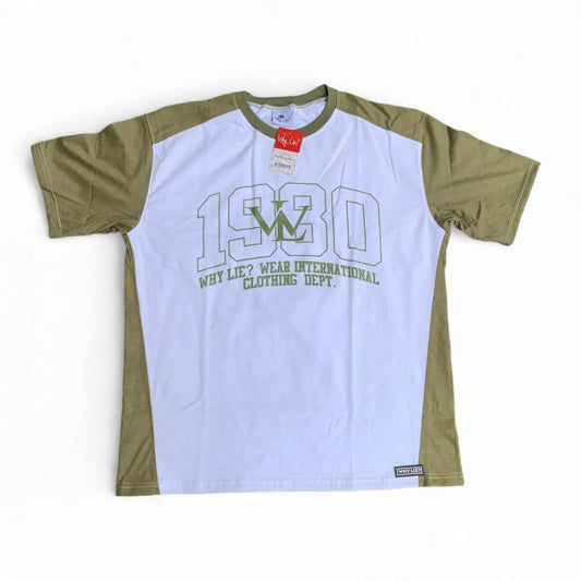 1980 Shirt (White/Olive)