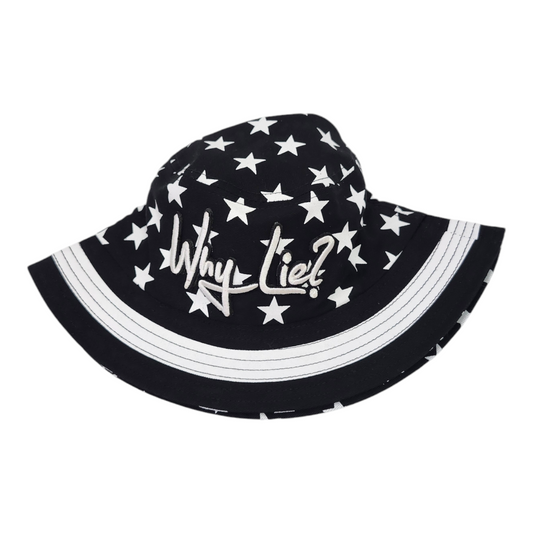 Black/White Stars Bucket Hat