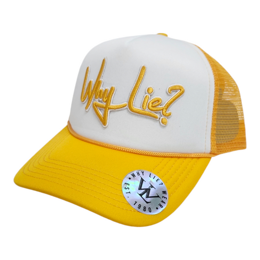 Yellow/White Foam Trucker Hat