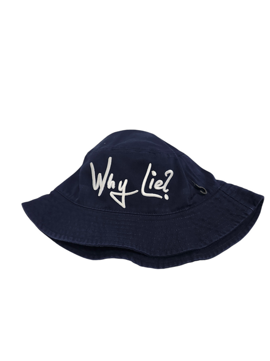 Navy Blue/White Bucket Hat