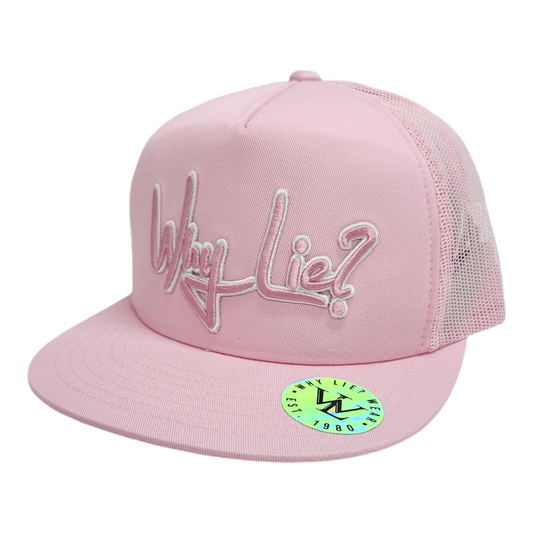 Pink/Pink Flat Brim Foam Trucker