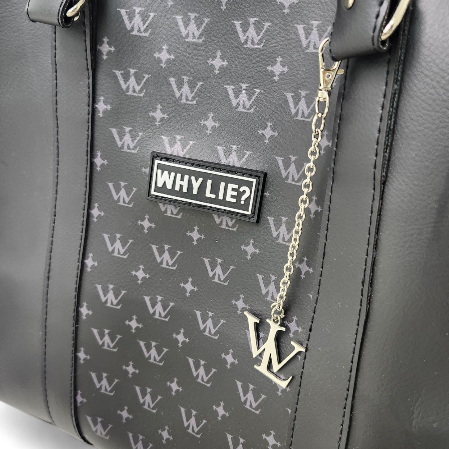 Leather Duffle Bag (Black)