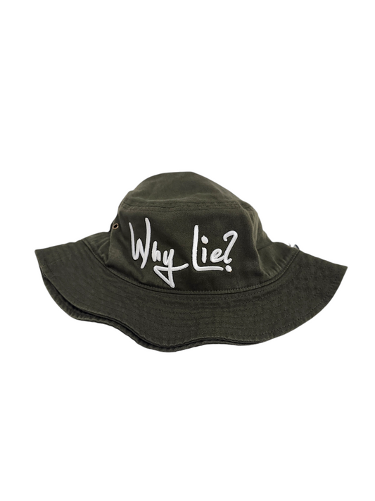 Olive Green/White Bucket Hat