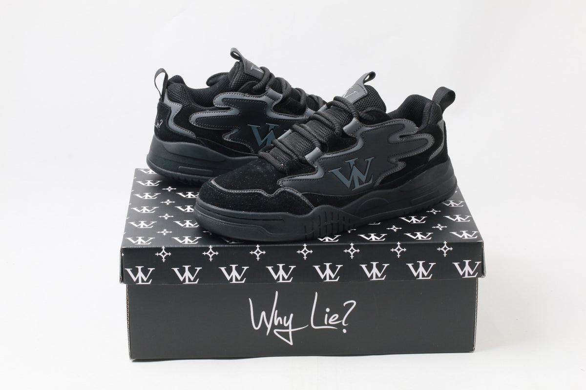Why Lie? Ones Sneakers (Black/Grey)