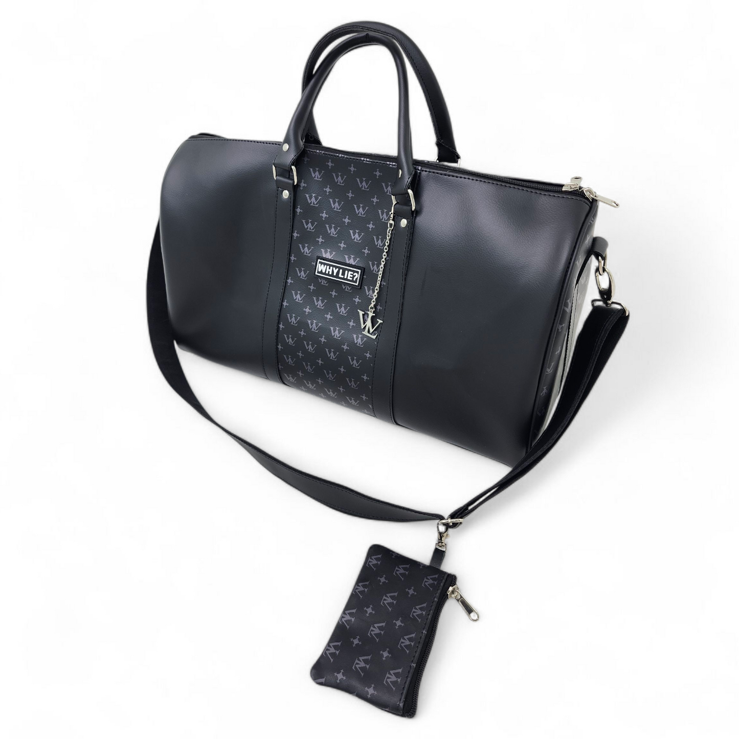 Leather Duffle Bag (Black)