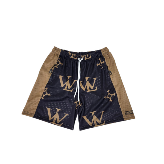 Merch Short Dark Brown/Tan