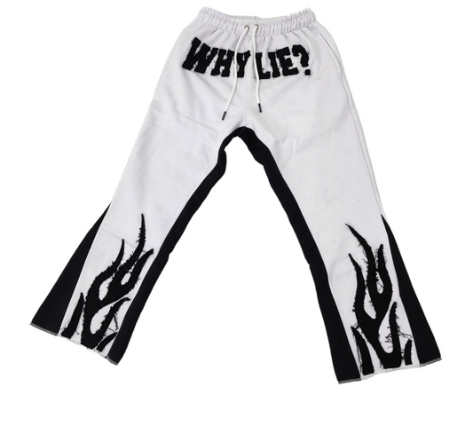 FIRE Unisex Pants (White)