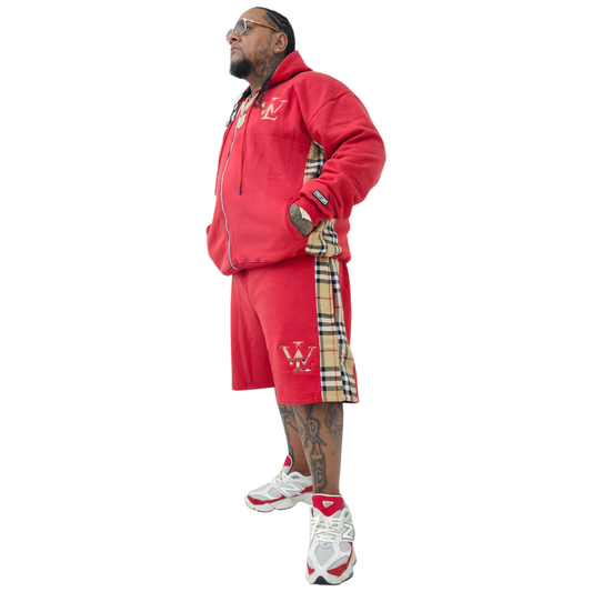 WL Burberry Set (Red)