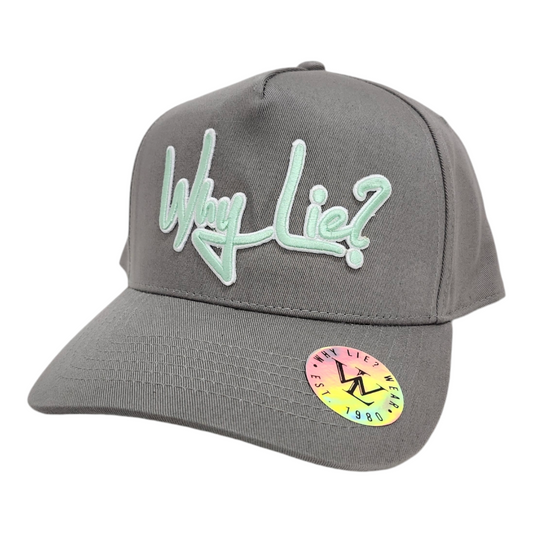 Grey/Turquoise 5 Panel Hat