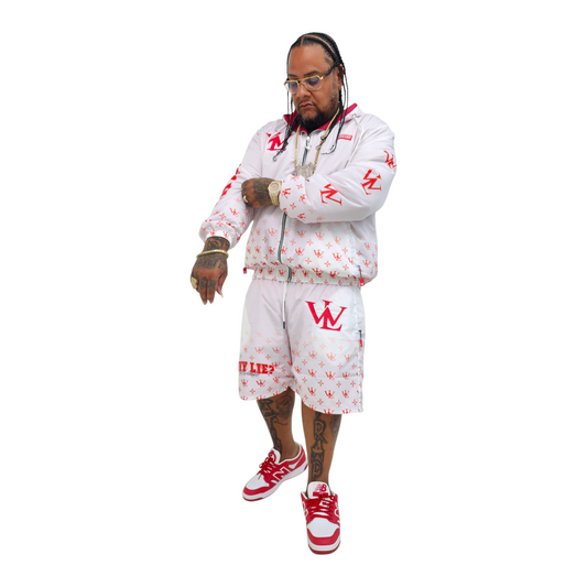 Windbreaker White/red
