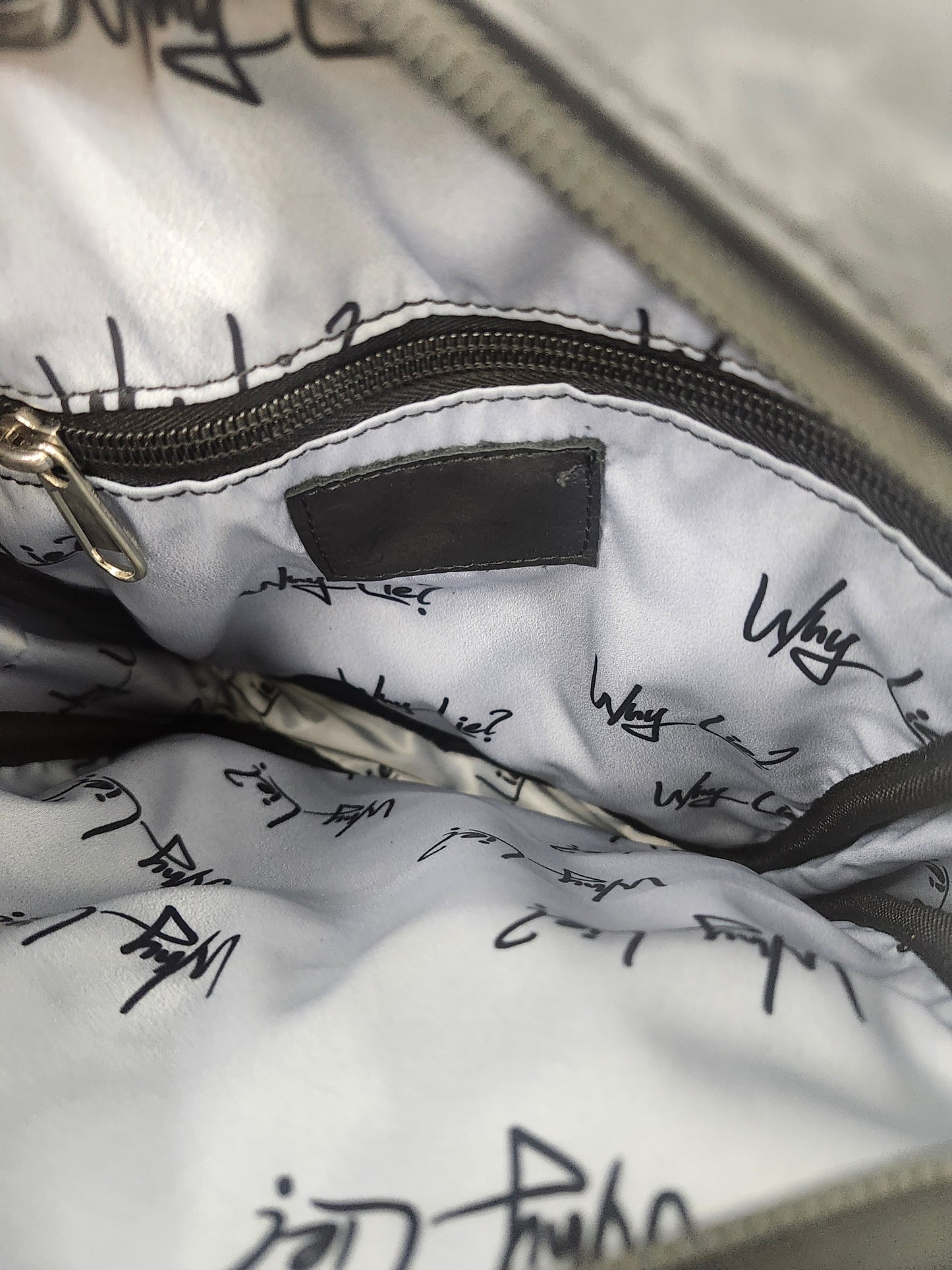 Black on Black Leather Purse