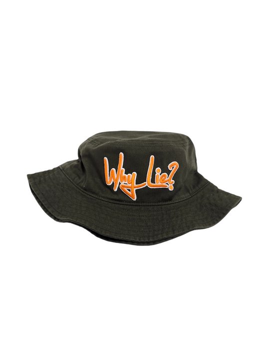 Olive Green/Orange Bucket Hat