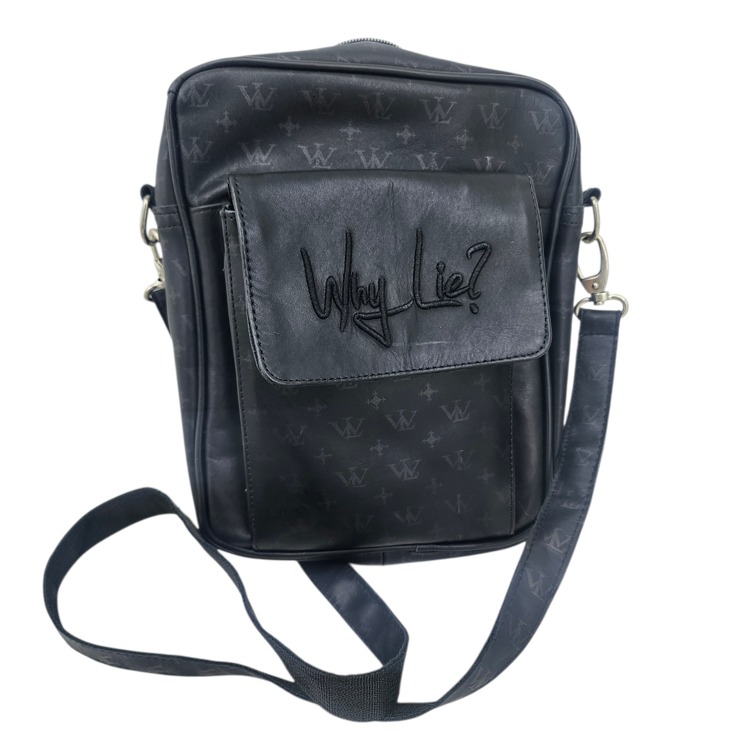 Black on Black Leather Purse