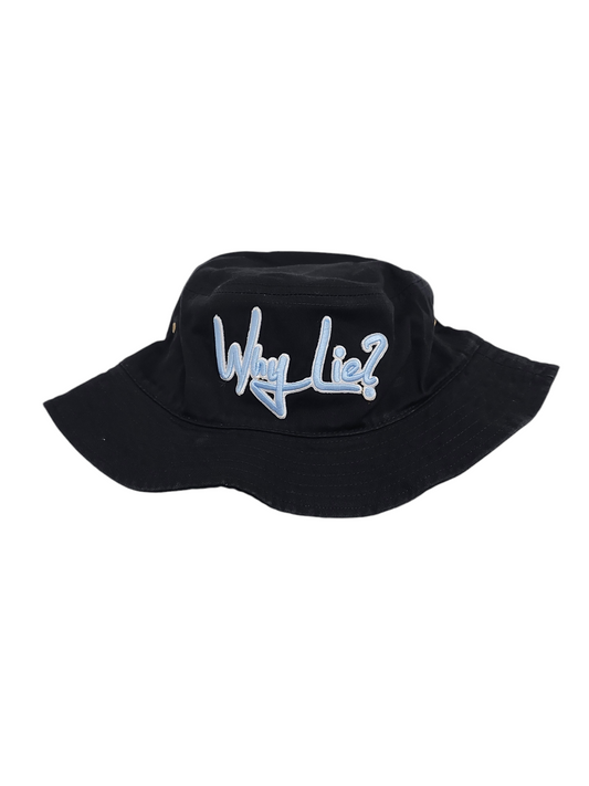 Black/Baby Blue Bucket Hat