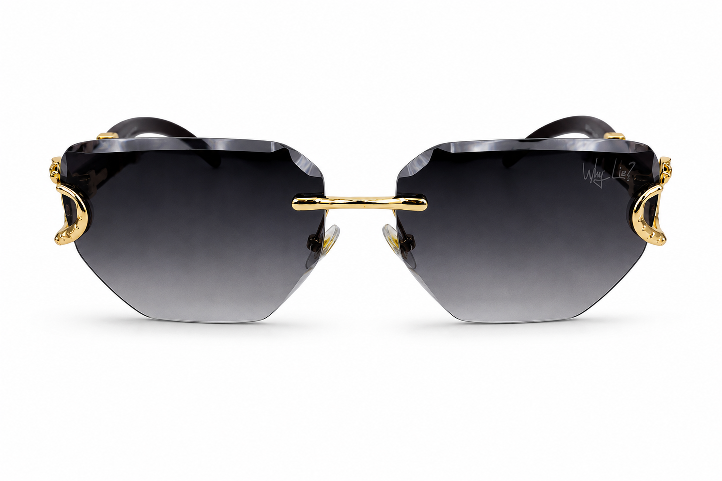 Why Lie? Glasses (Black Lens)