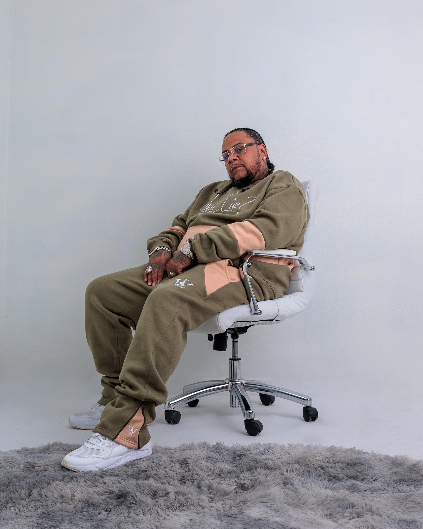 New Years Set Olive Green/Tan