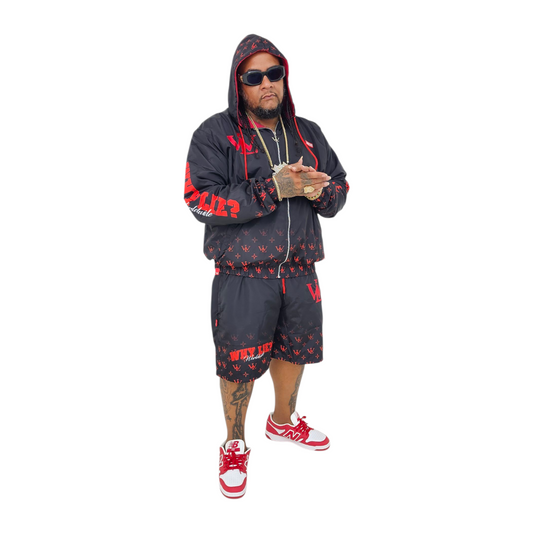 Windbreaker Black/red