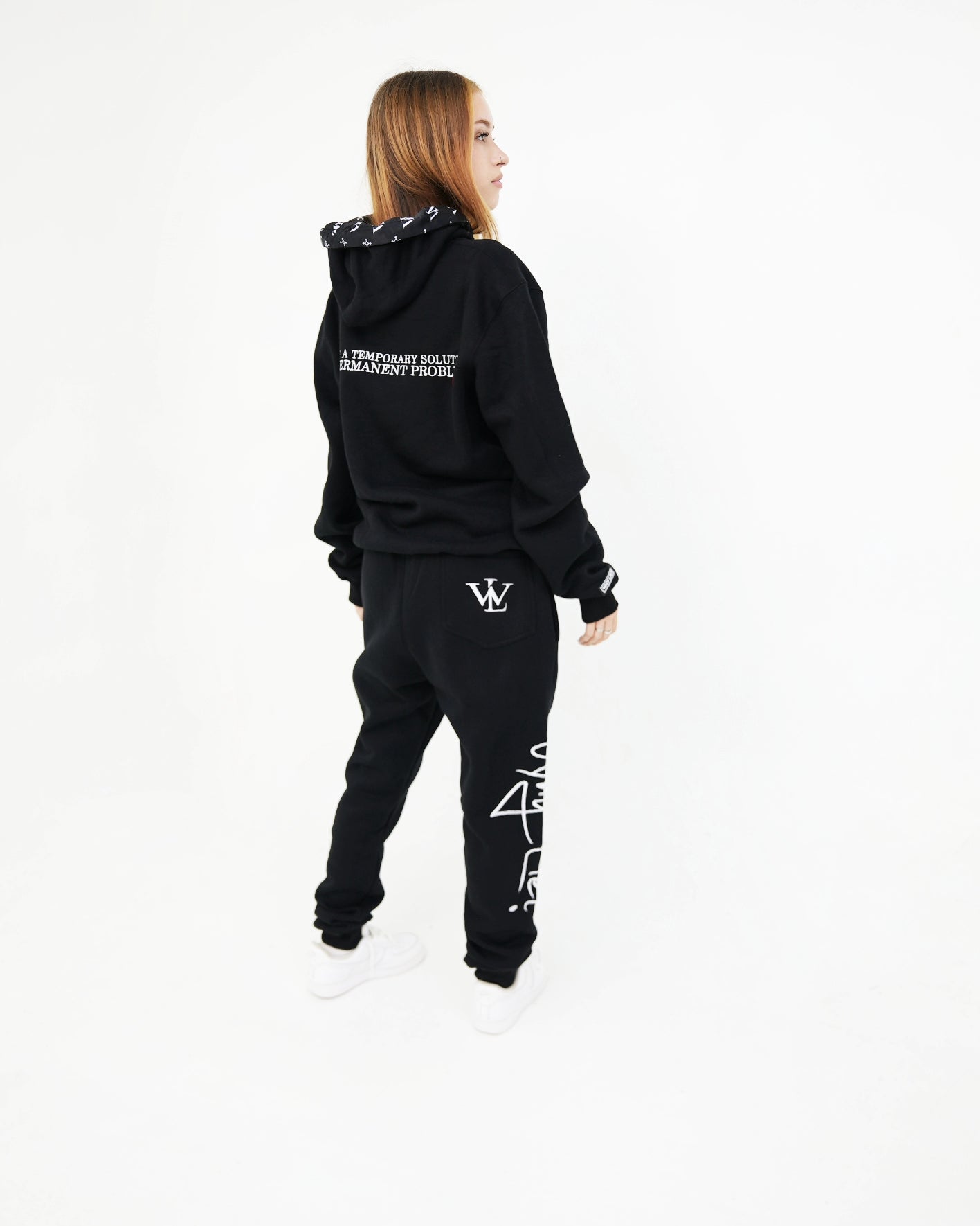 Why Lie? Signature Sweatsuit (BLK)