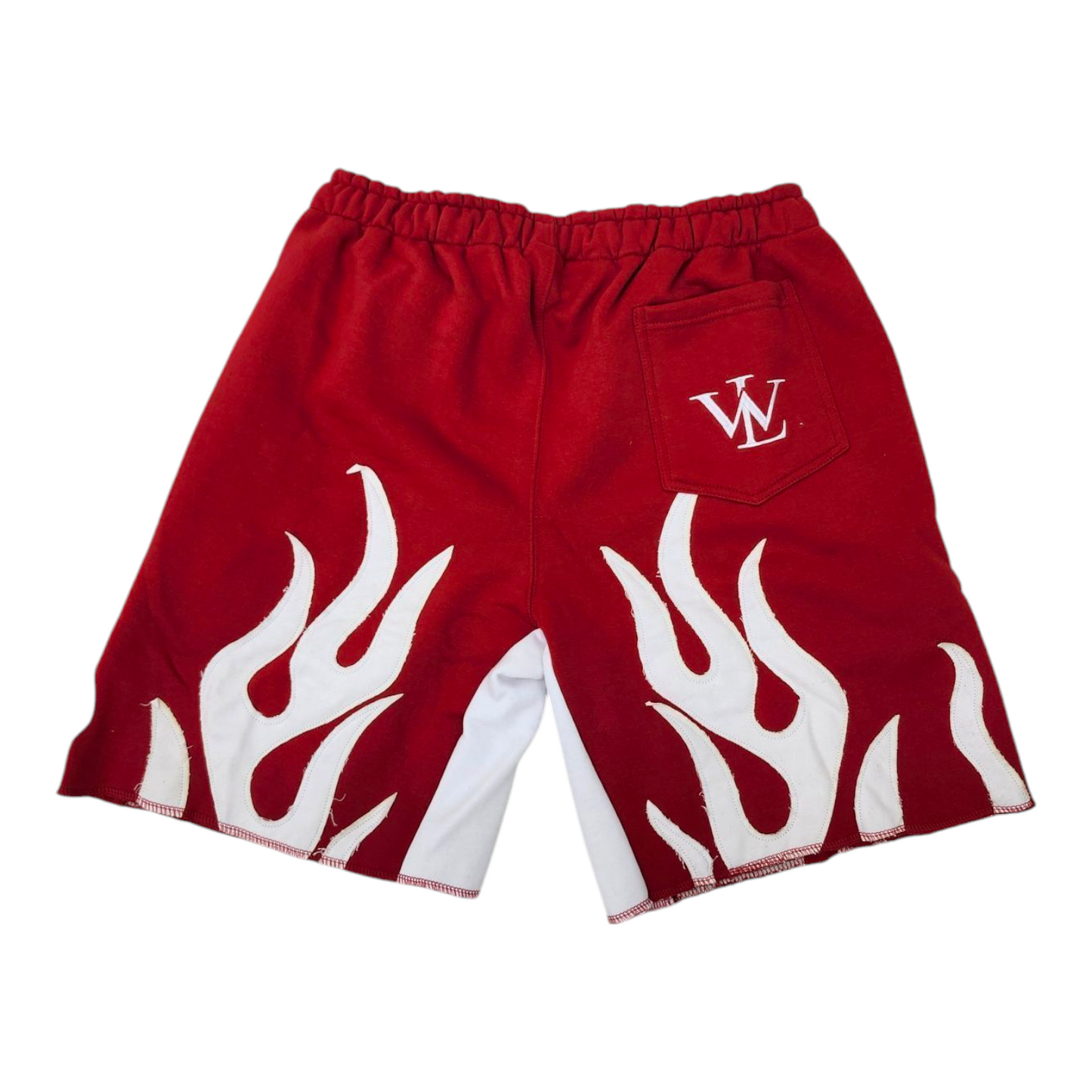 FIRE Shorts 🔥 Red/Wht