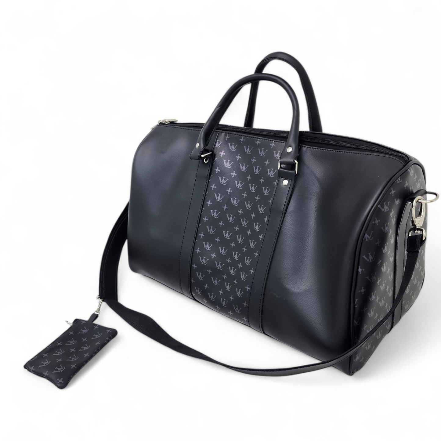 Leather Duffle Bag (Black)