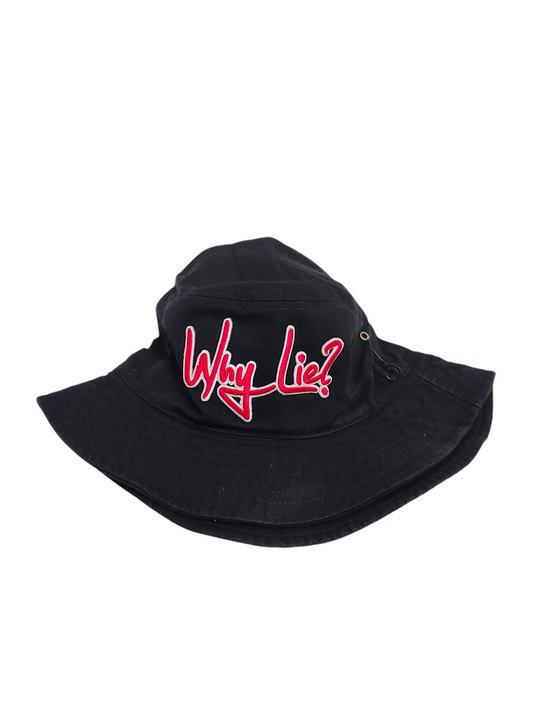 Black/Red Bucket Hat